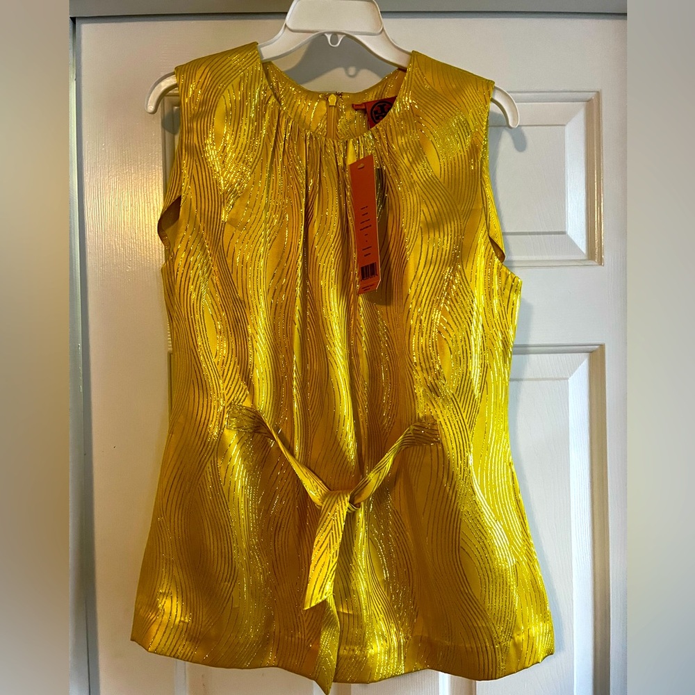 NWT Tory Burch Elson Silk Top